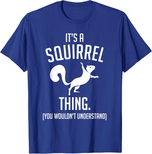 Gift Animal Groomers Forest Zoo Squirrel T-Shirt - T-Shirt | Royal