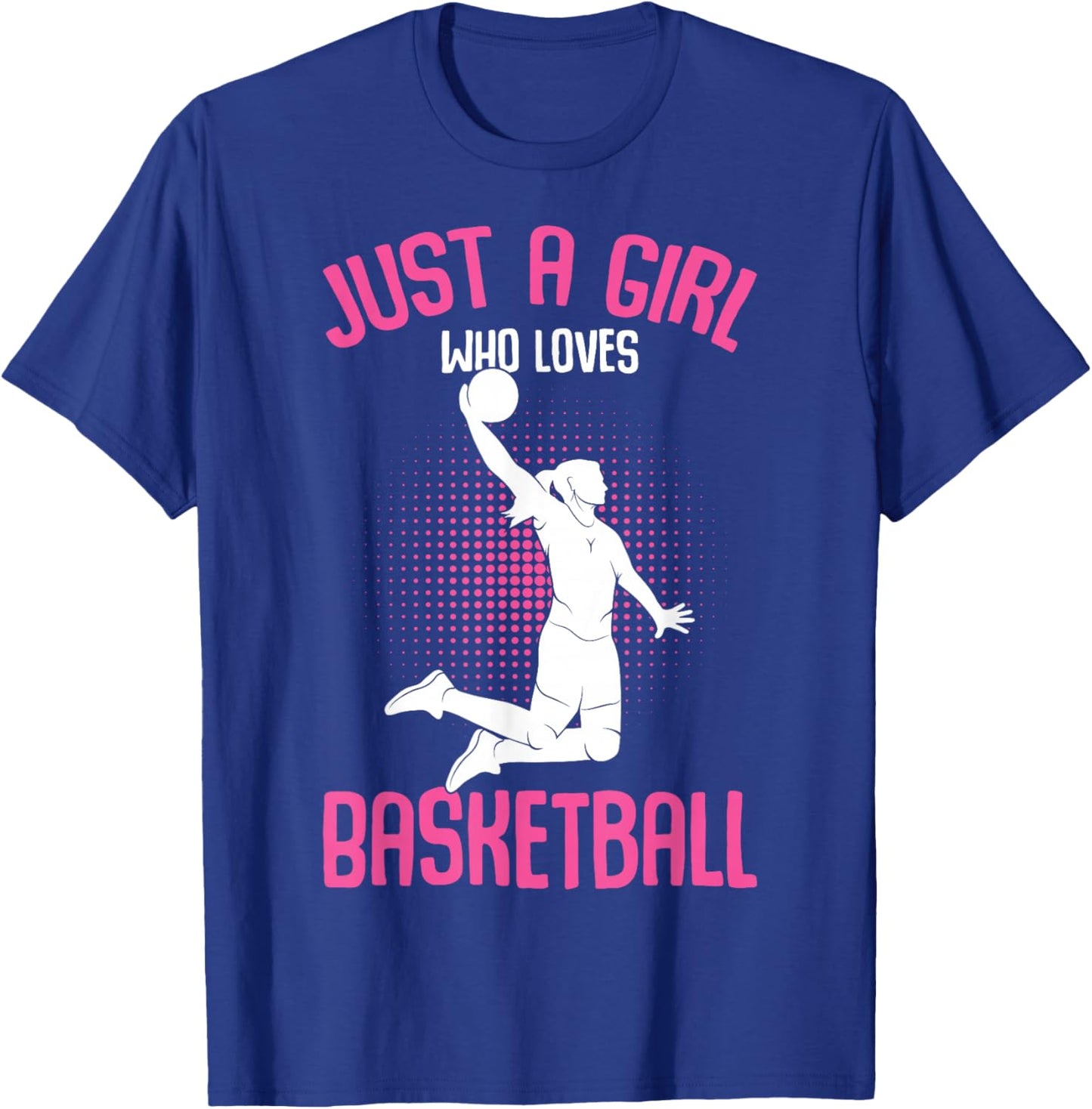 Just a Girl who Loves Basketball Kids Girls Small T-Shirt - T-Shirt | Royal