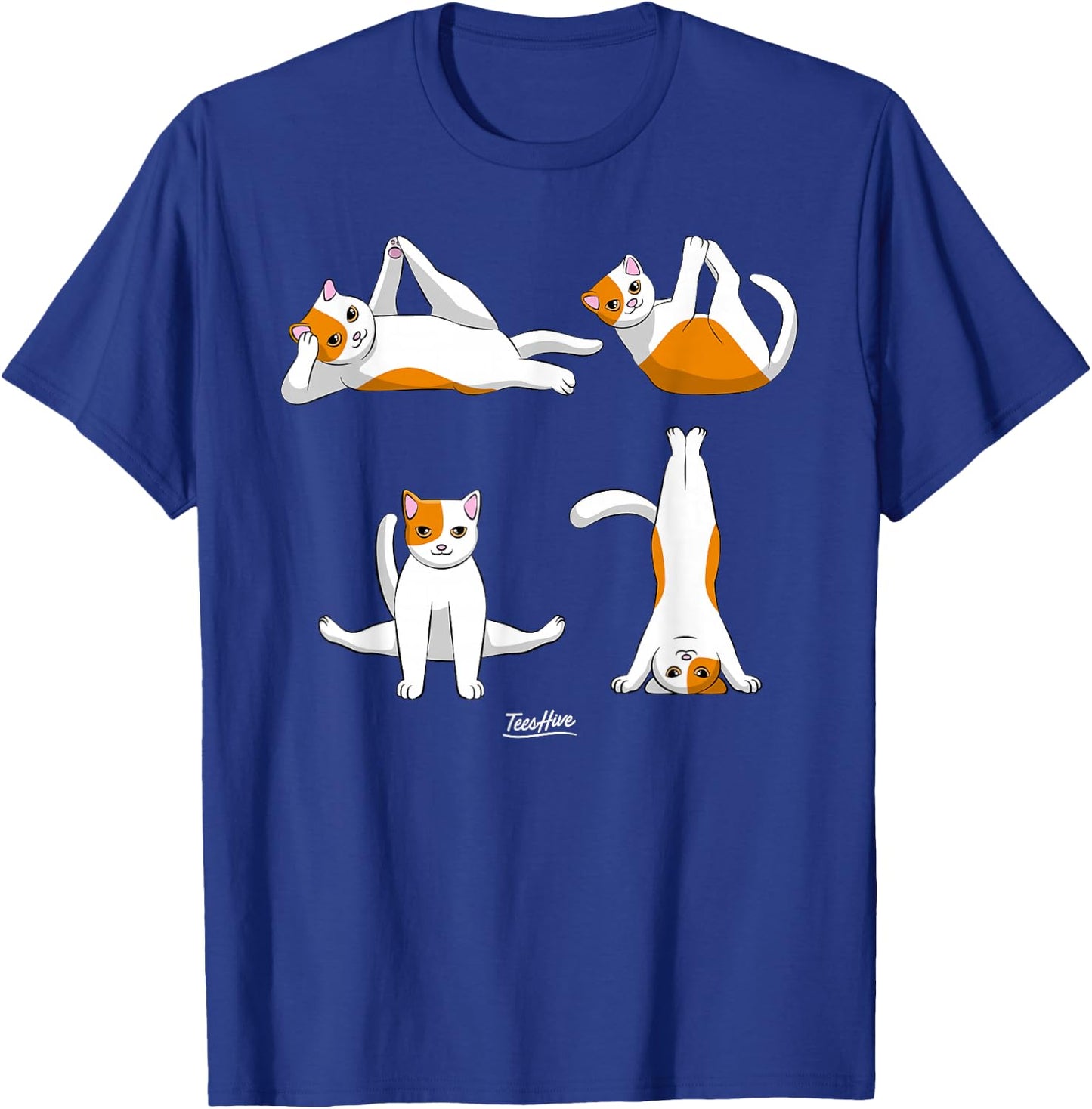 Yoga Cats T-Shirt - T-Shirt | Royal