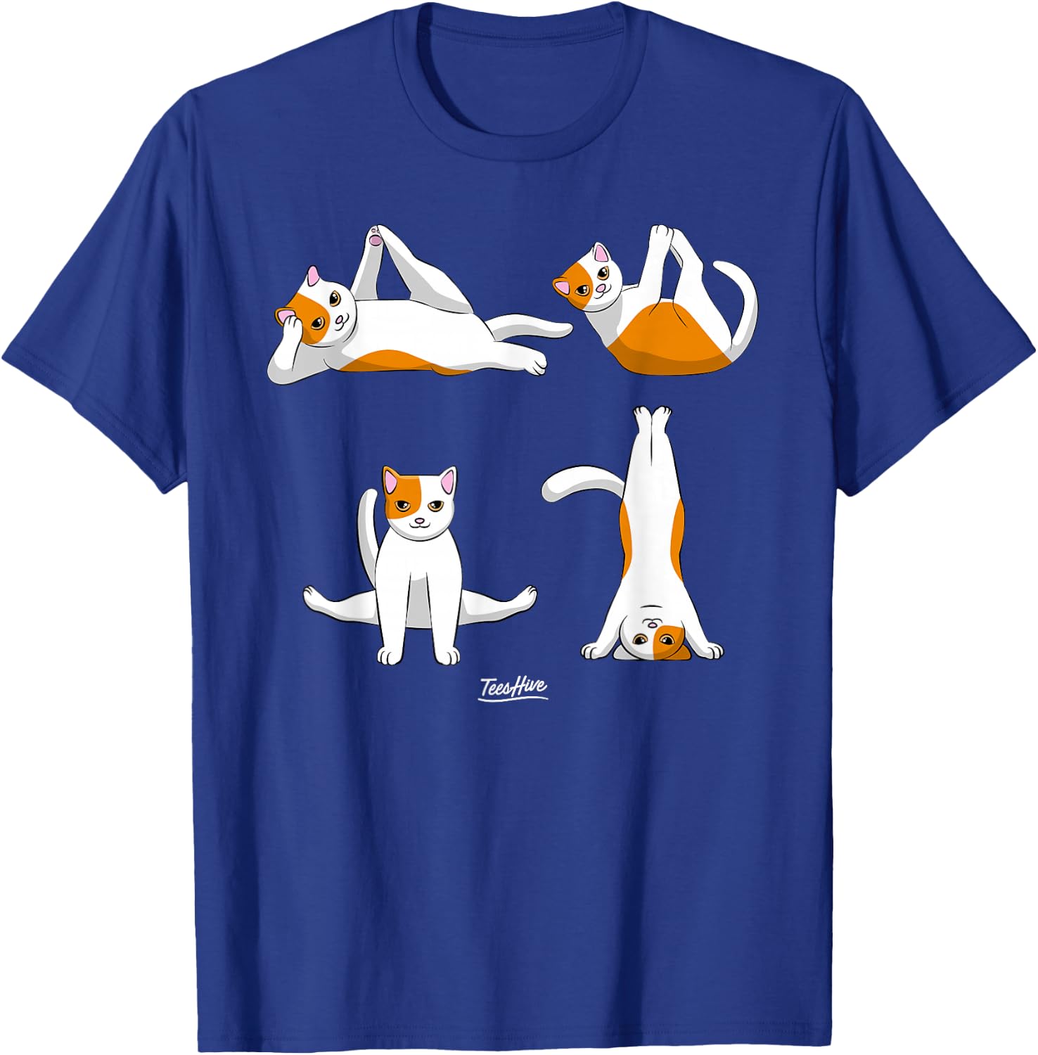 Yoga Cats T-Shirt - T-Shirt | Royal
