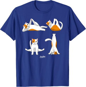 Yoga Cats T-Shirt - T-Shirt | Royal