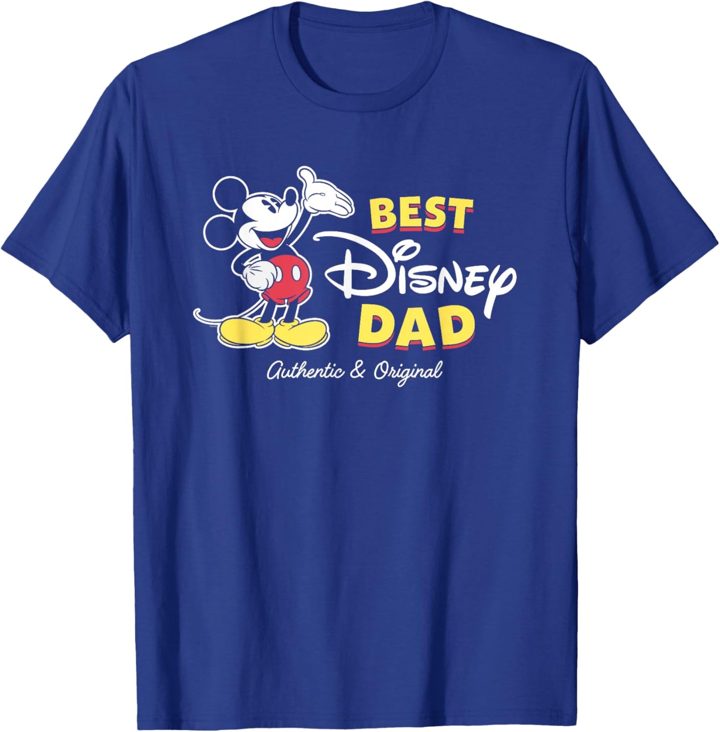 Disney Mickey Mouse Best Disney Dad Birthday Father’s Day T-Shirt - T-Shirt | Royal