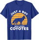 Just A Boy Who Loves Coyotes T-Shirt - T-Shirt | Royal