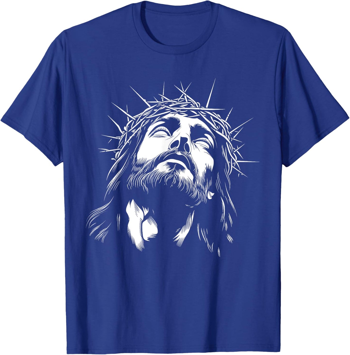 Crown of Thorns - Head of Jesus Christ T-Shirt - T-Shirt | Royal