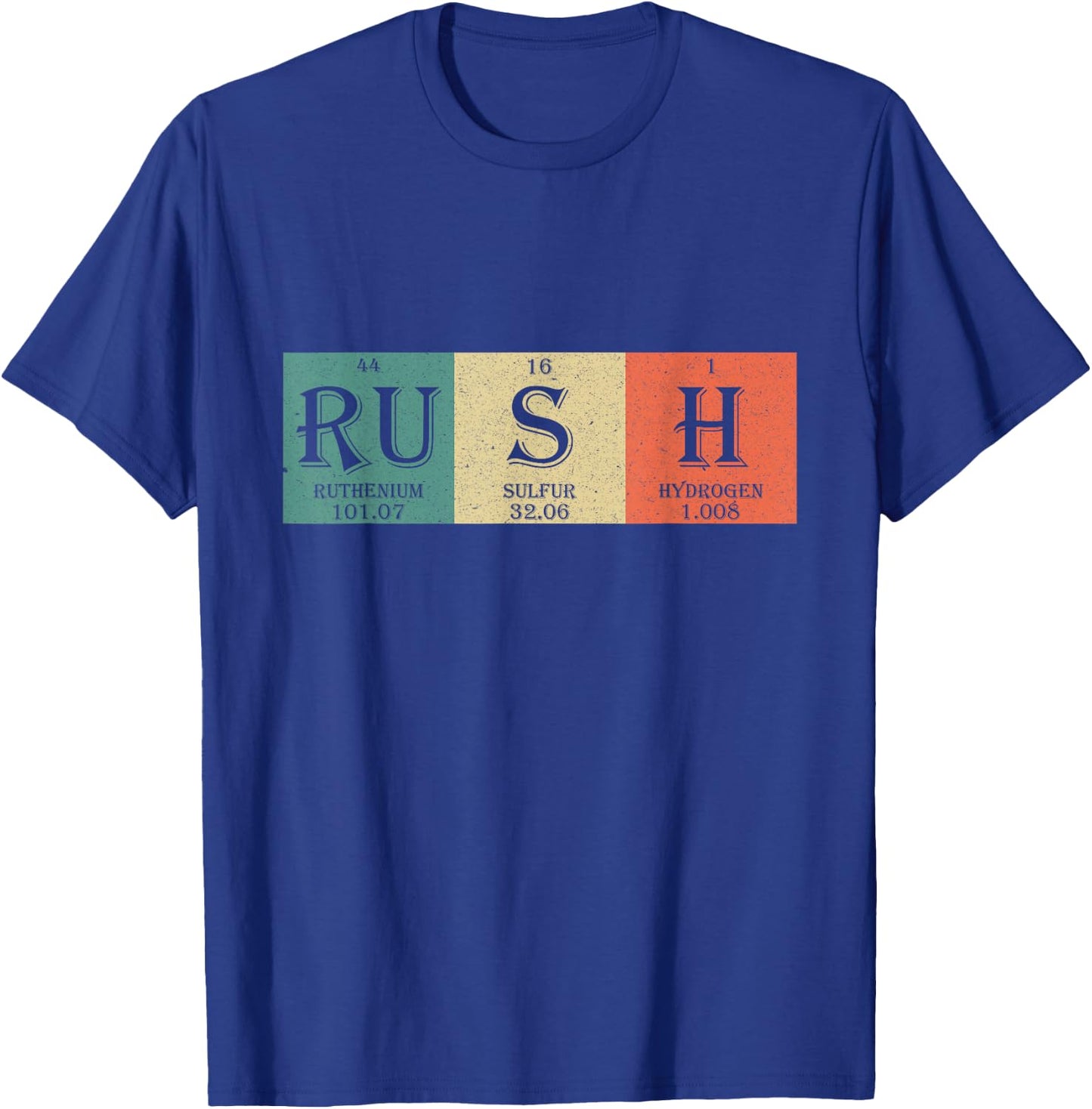 Rush Periodic Table Elements-Rush Chemistry Student/Fan Gift T-Shirt - T-Shirt | Royal