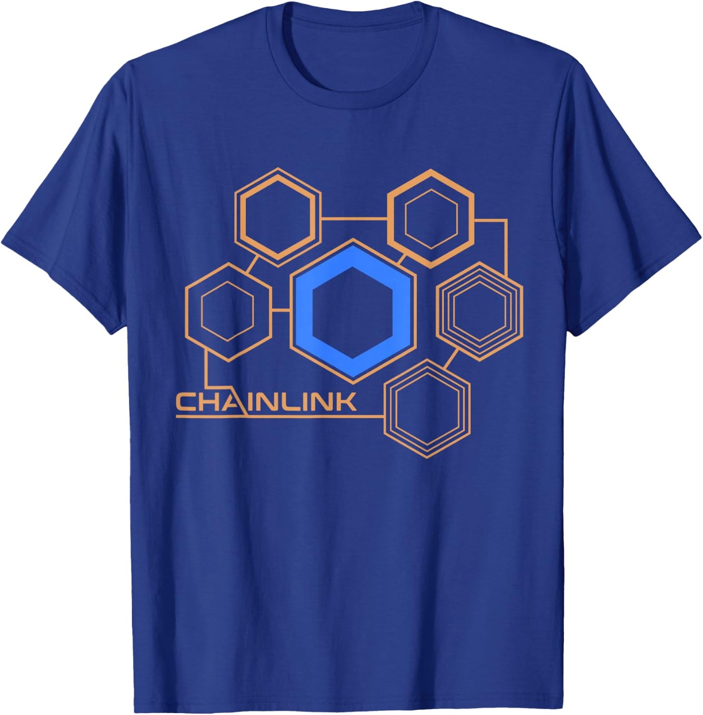 CHAINLINK Crypto LINK Token Decentralized Finance Blockchain T-Shirt - T-Shirt | Royal