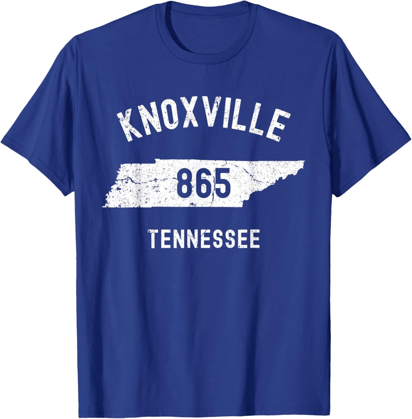 Knoxville Tennessee TN 865 Vintage Athletic Style T-Shirt - T-Shirt | Royal
