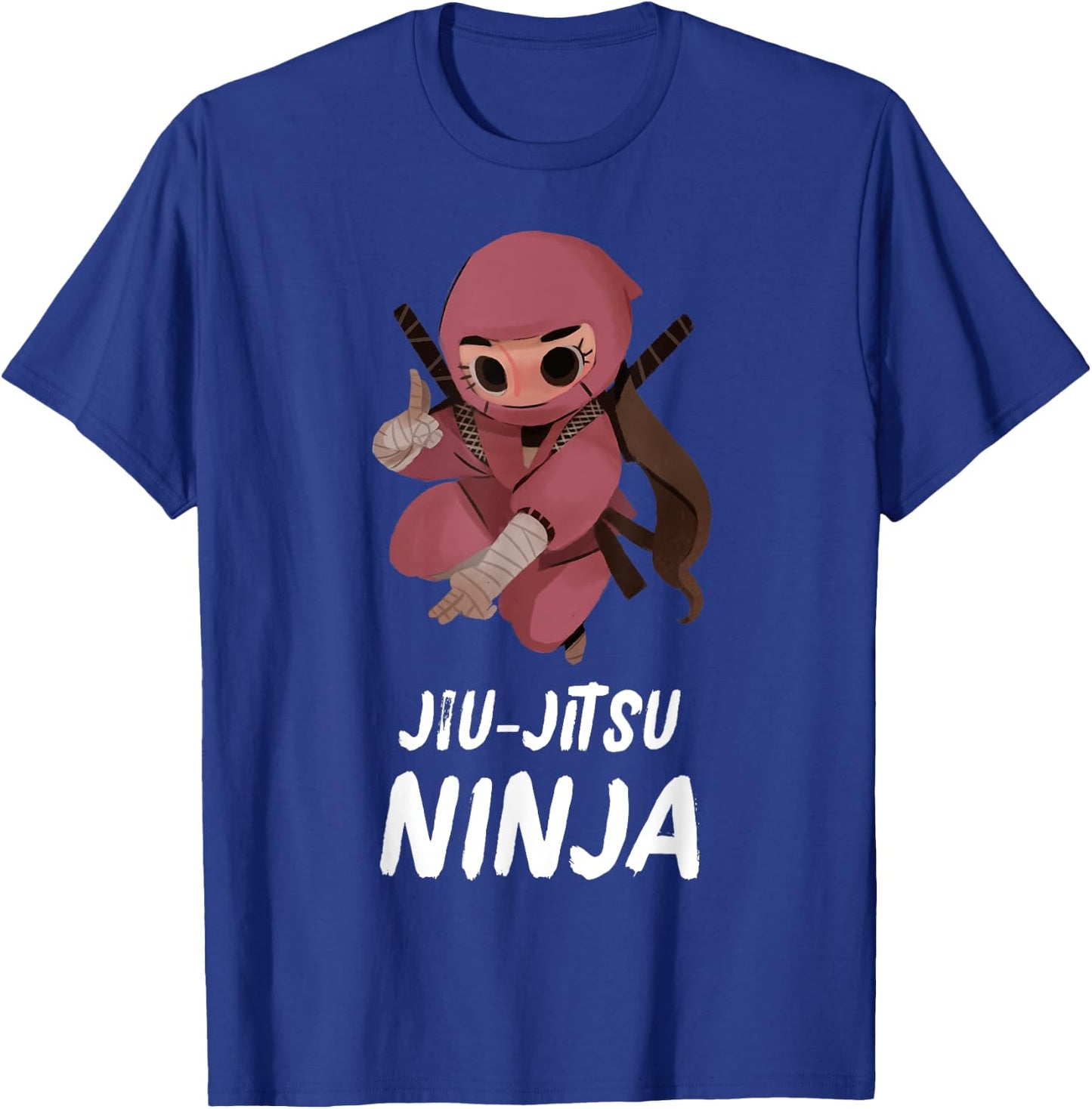Girls Jiu-Jitsu Ninja Funny Sports T-Shirt - T-Shirt | Royal