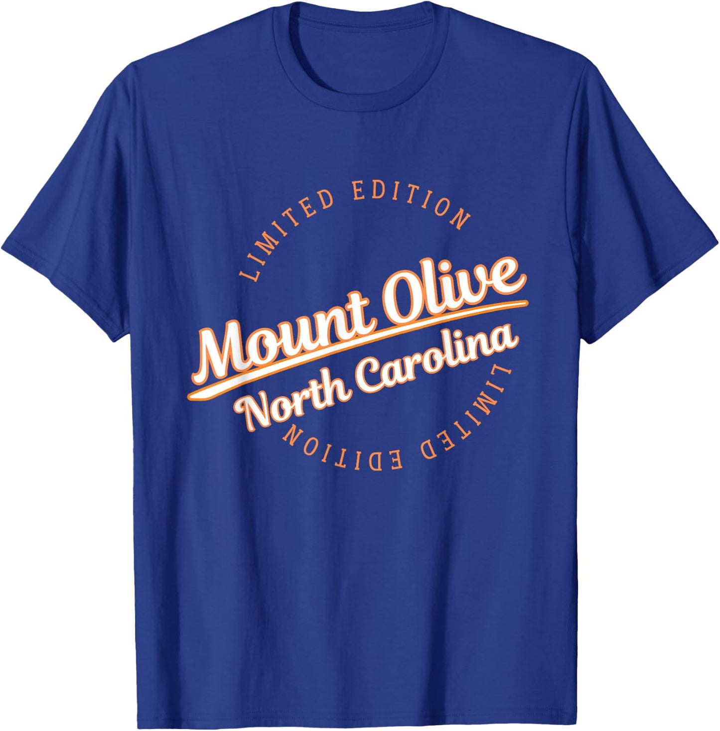 Retro Athletic Mount Olive NC Apparel T-Shirt - T-Shirt | Royal