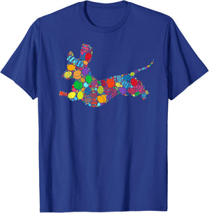 Easter Day Colorful Basket Egg Hunting Eggs - Dog Dachshund T-Shirt - T-Shirt | Royal