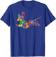 Easter Day Colorful Basket Egg Hunting Eggs - Dog Dachshund T-Shirt - T-Shirt | Royal