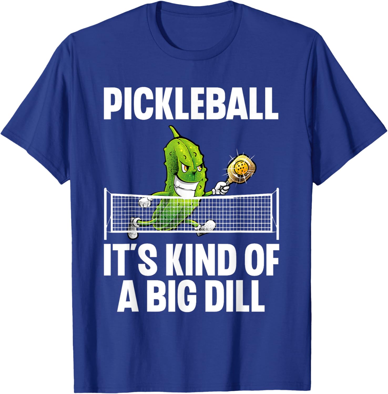 Cool Pickleball Women Pickle Ball Player Big Dill T-Shirt - T-Shirt | Royal