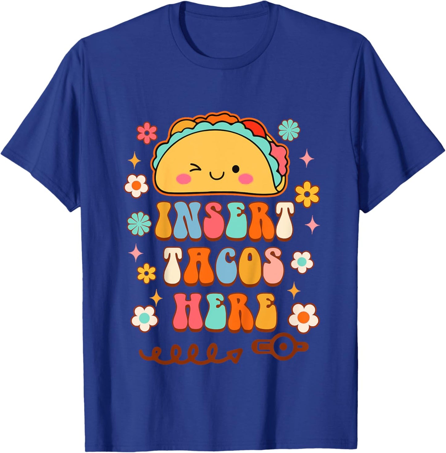 Kids Tubie Cutie G-Button Gastrostomy Button Insert Tacos Here T-Shirt - T-Shirt | Royal