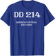 DD-214 America's Official Man Card T-Shirt - T-Shirt | Royal
