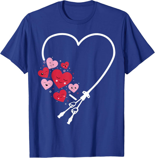 PICC Heart Valentine Vascular Access Team PICC IV Nurses T-Shirt - T-Shirt | Royal