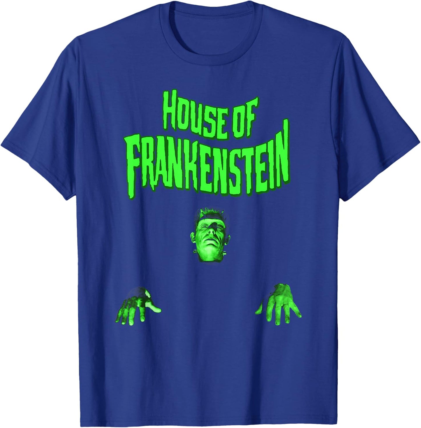 Universal Monsters House Of Frankenstein Walk Portrait T-Shirt - T-Shirt | Royal