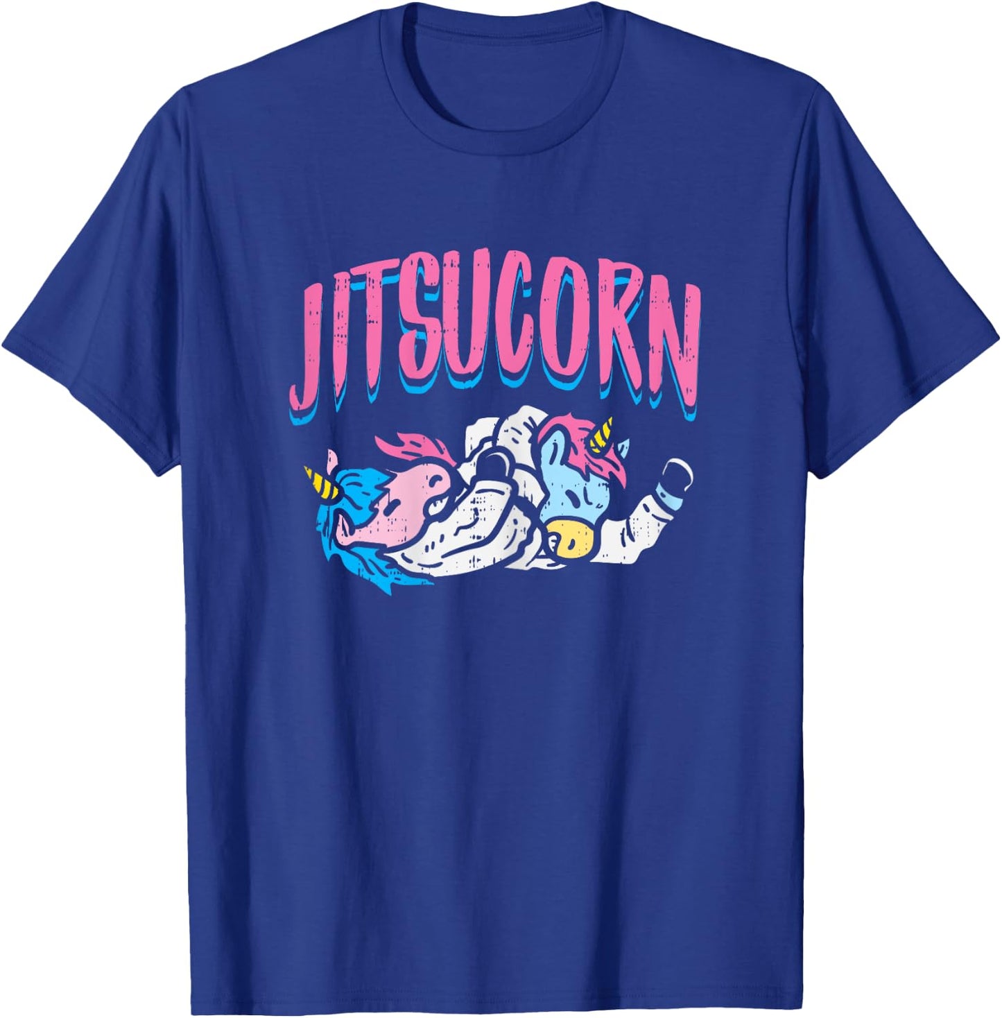 Jitsucorn Jiu Jitsu Unicorn Funny Grappling Martial Art Gift T-Shirt - T-Shirt | Royal