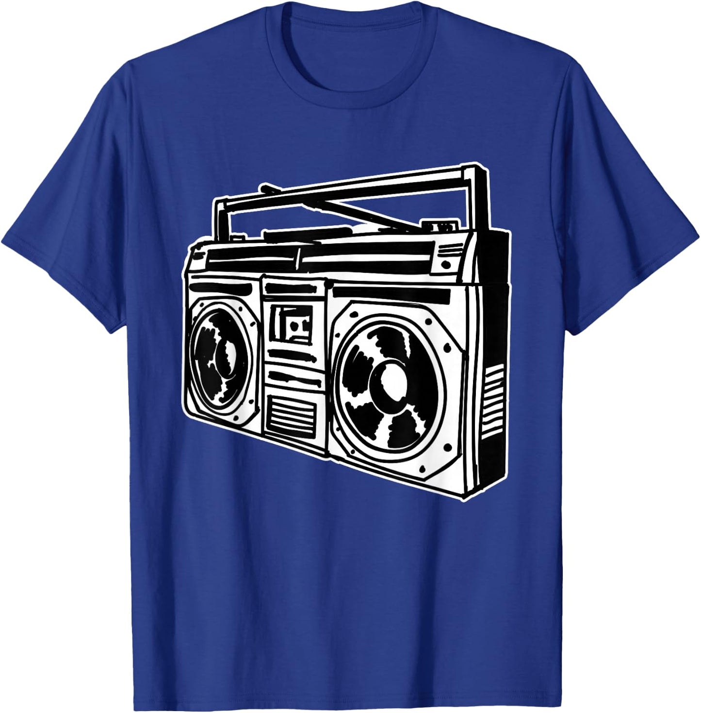 Ghetto Blaster 80's 90's Hip Hip Rap T-Shirt - T-Shirt | Royal