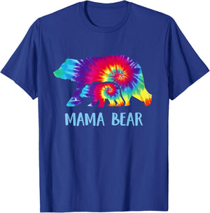 Mama Bear Shirt Family Tie Dye Gift Mom T-Shirt - T-Shirt | Royal