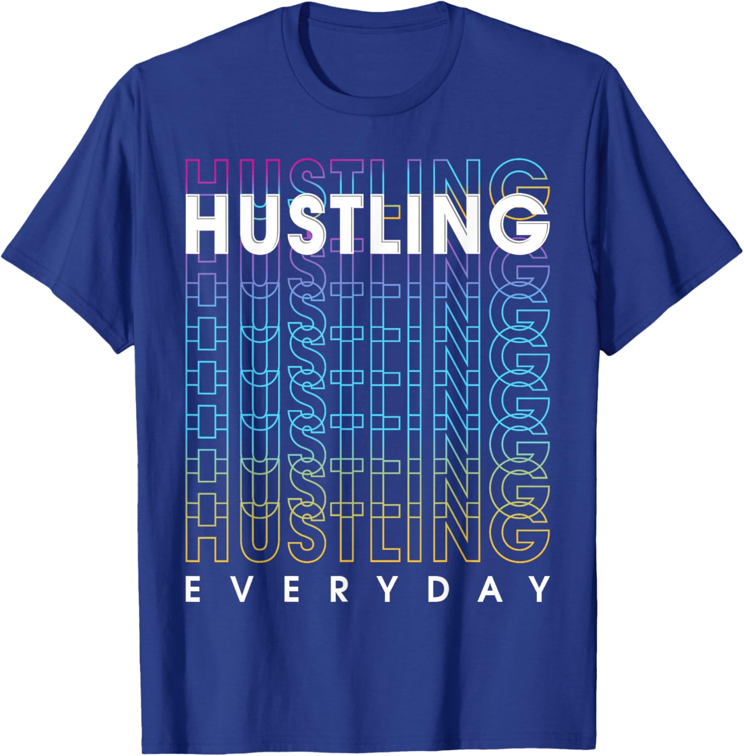 Motivational Quote CEO Entrepreneur Gifts by DMTRY -Adults Black Modern Letter Print Small T-Shirt - T-Shirt | Royal