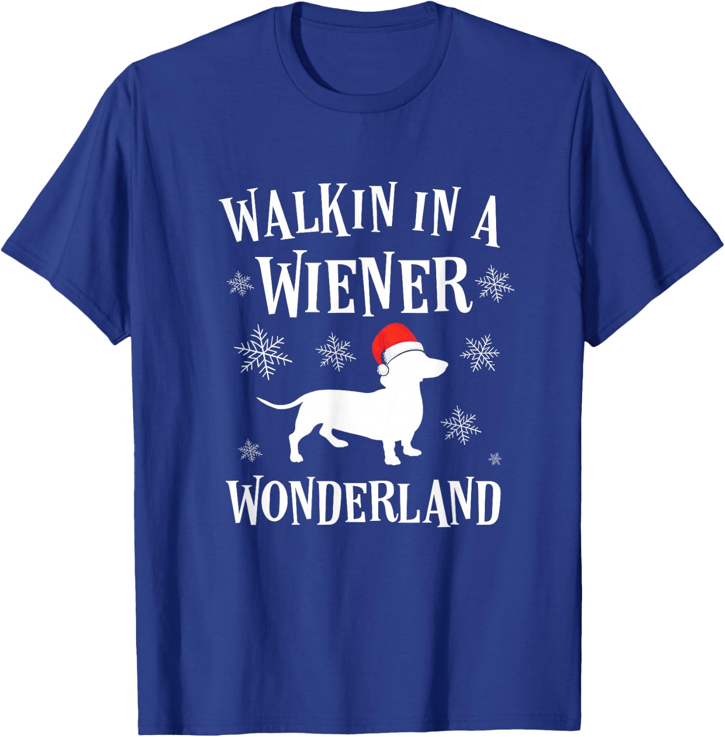 Buncho Gifts Dachshund Christmas Funny Doxie Wiener Wonderland Holiday T-Shirt - T-Shirt | Royal