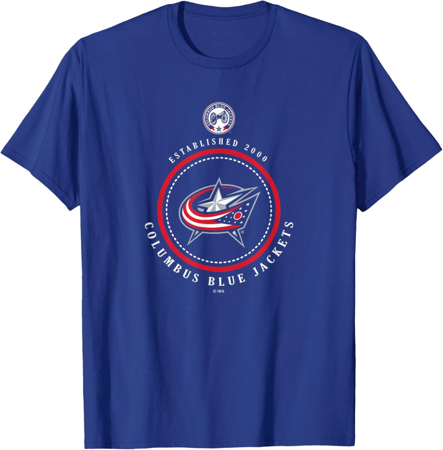 Columbus Blue Jackets Est 2000 Navy Officially Licensed T-Shirt - T-Shirt | Royal