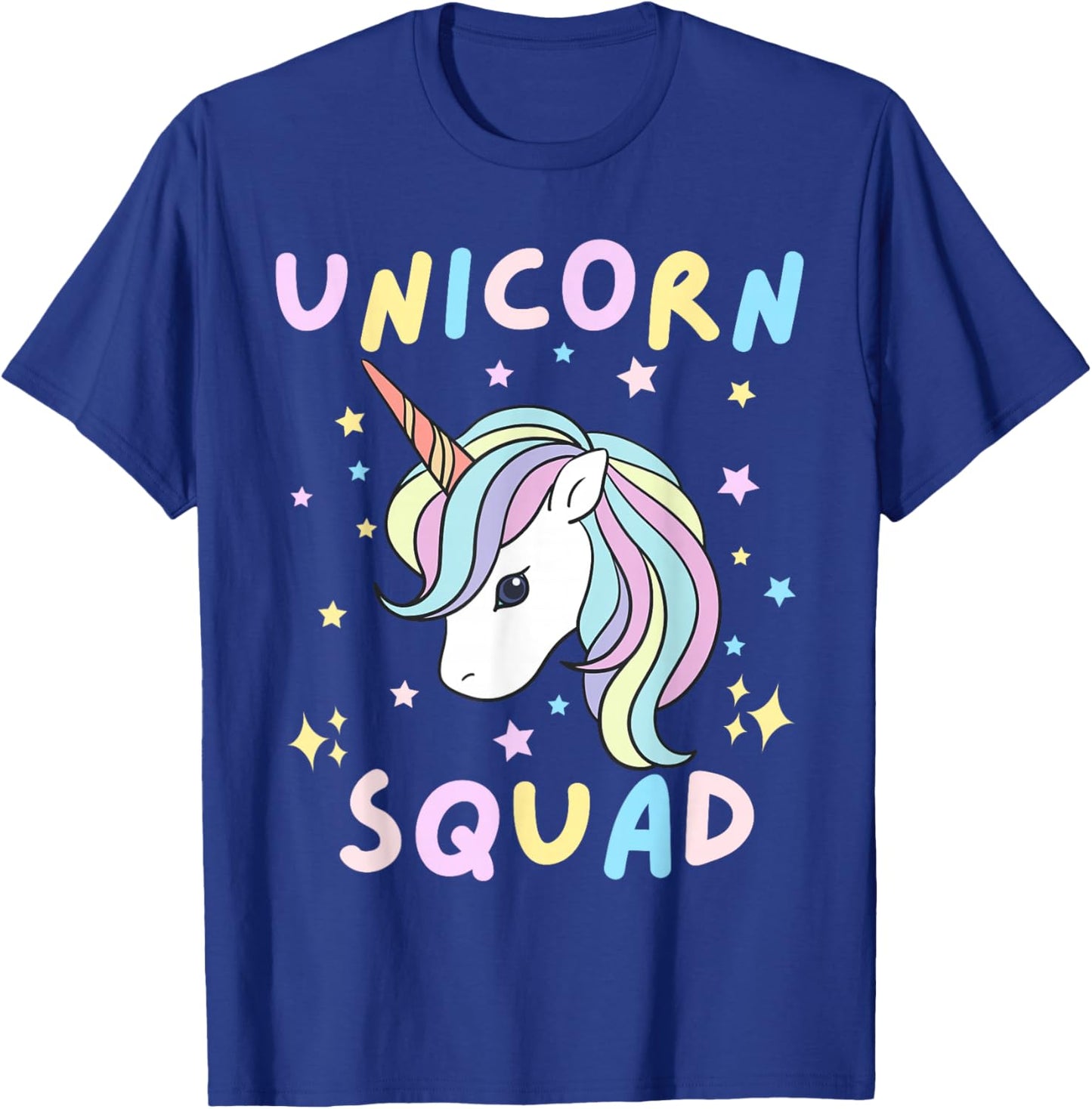 Unicorn Squad Cute Rainbow Lover Family Birthday Girls Party T-Shirt - T-Shirt | Royal