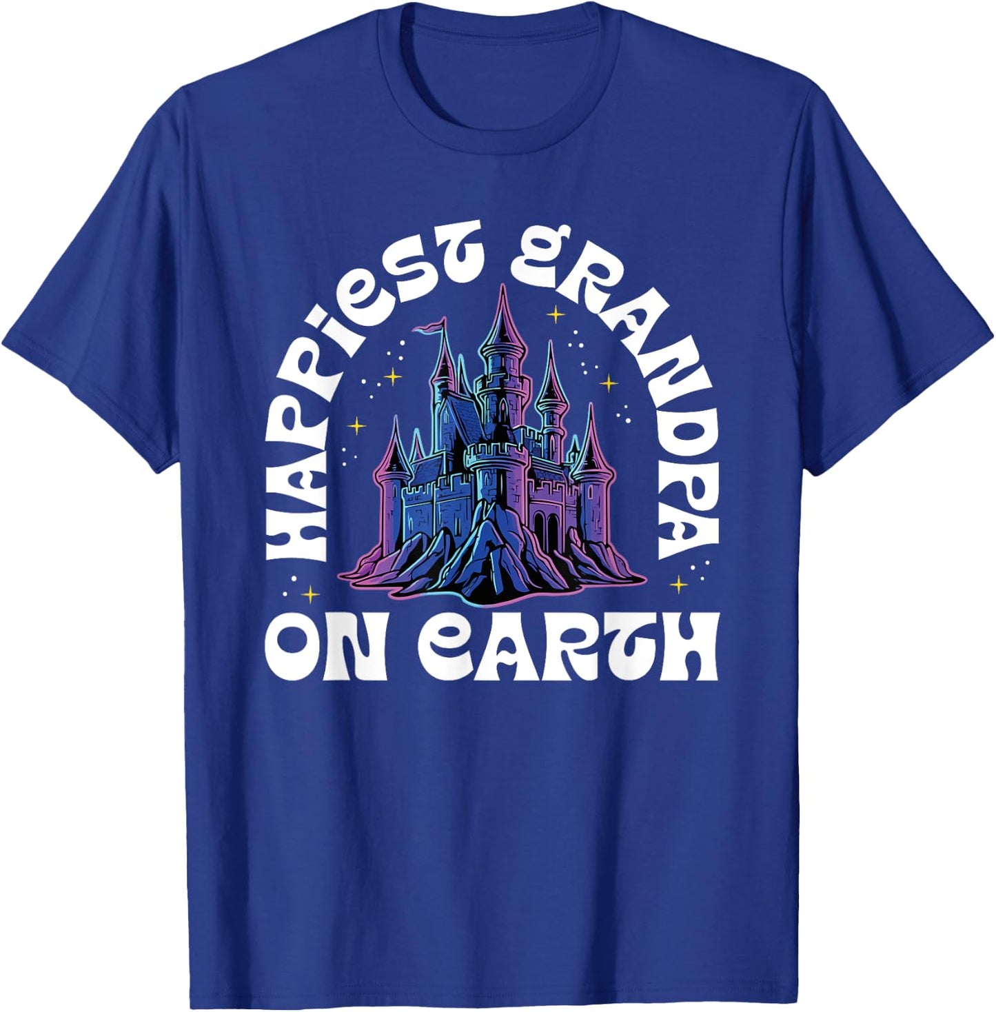 Happiest Grandpa On Earth Fantasy Castle T-Shirt - T-Shirt | Royal