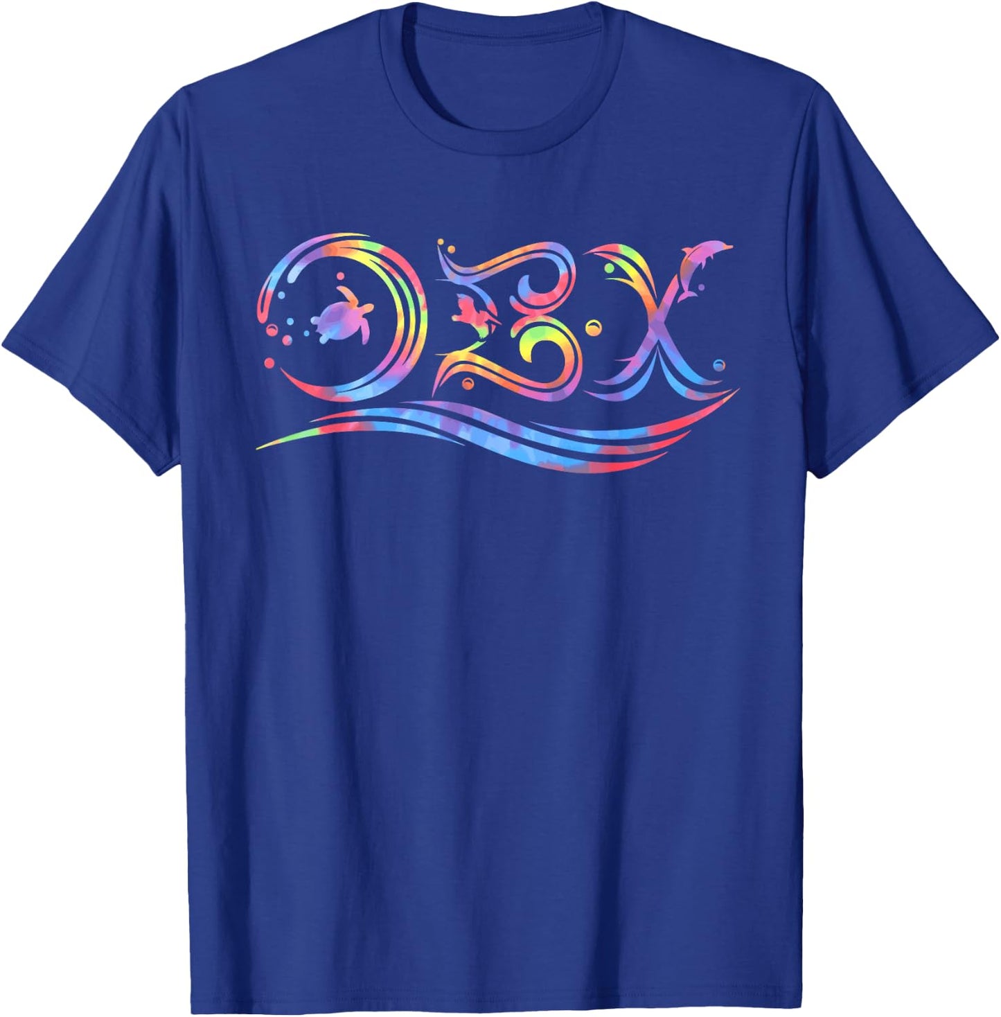 Nature Lover NC Outer Banks Tie Dye OBX Beach Vacaction T-Shirt - T-Shirt | Royal