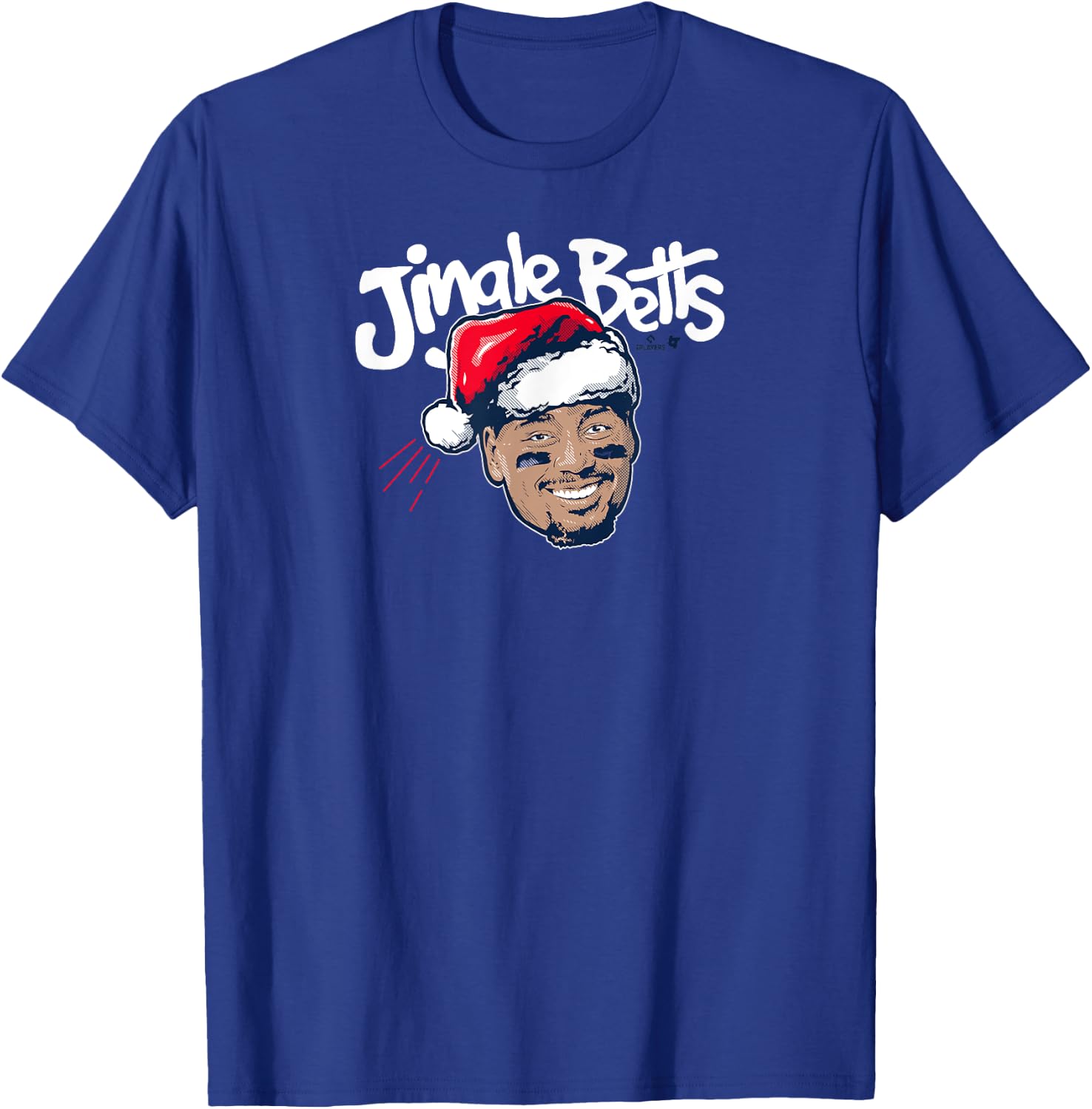 Officially Licensed Mookie Betts - Jingle Betts T-Shirt - T-Shirt | Royal
