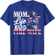 Firefighter Mom Life And Fire Wife Fireman Family Mother T-Shirt - T-Shirt | Royal