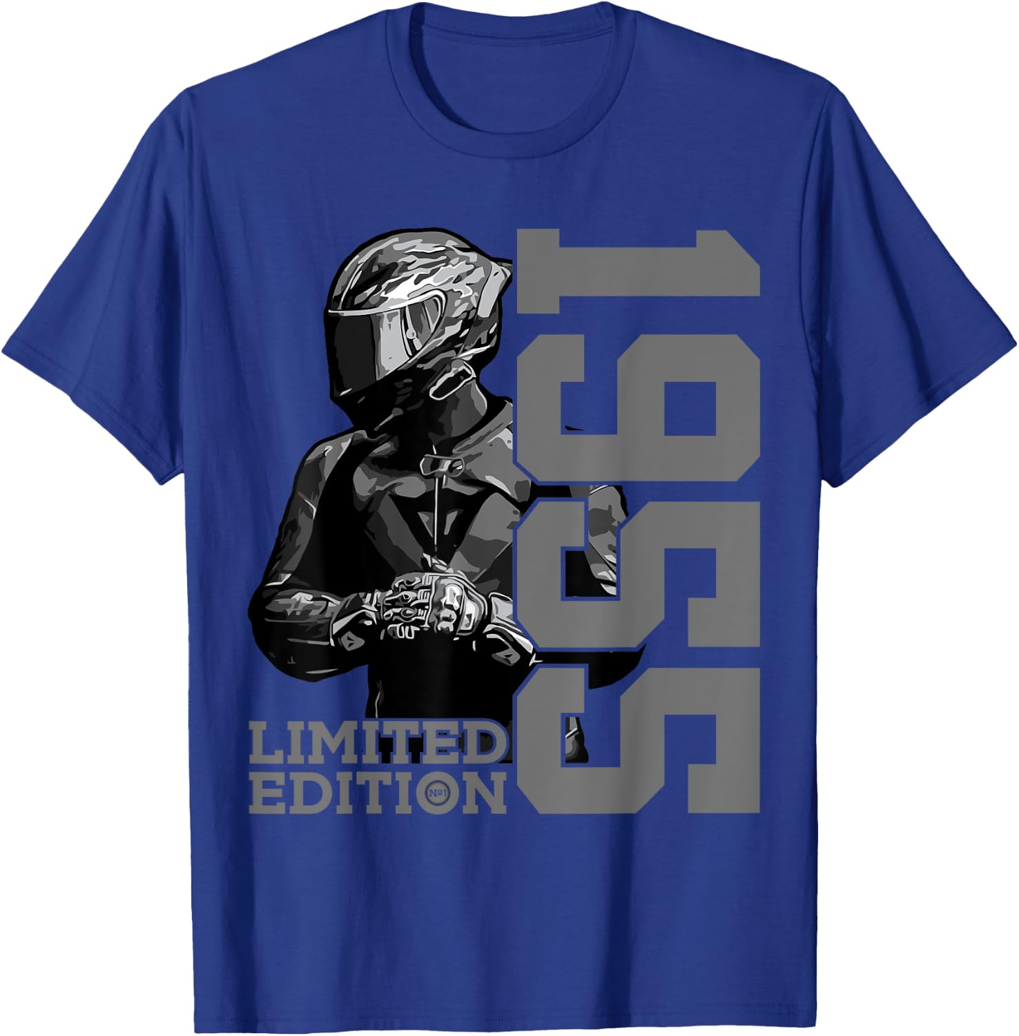 Limited Edition 1955 Biker Motorcycle 70th Birthday T-Shirt - T-Shirt | Royal