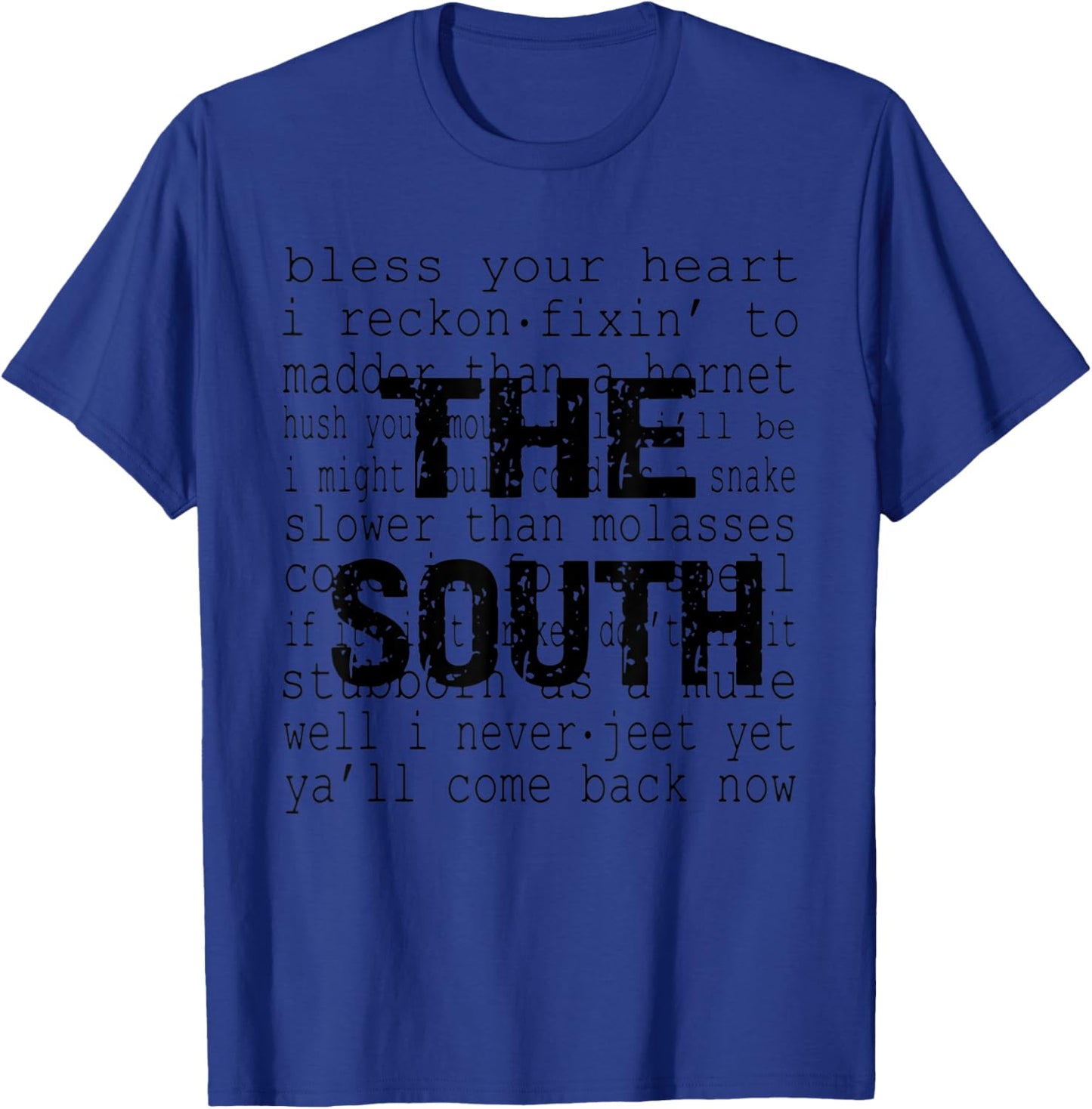Vintage The South Bless Your Little Heart Southern Saying T-Shirt - T-Shirt | Royal