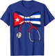 Cuban Nurse Pride Cuba Flag RN Heartbeat Hero T-Shirt - T-Shirt | Royal