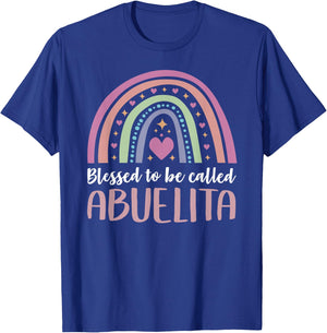 Abuelita Shirt for Grandma Mothers Day Blessed Abuelita T-Shirt - T-Shirt | Royal