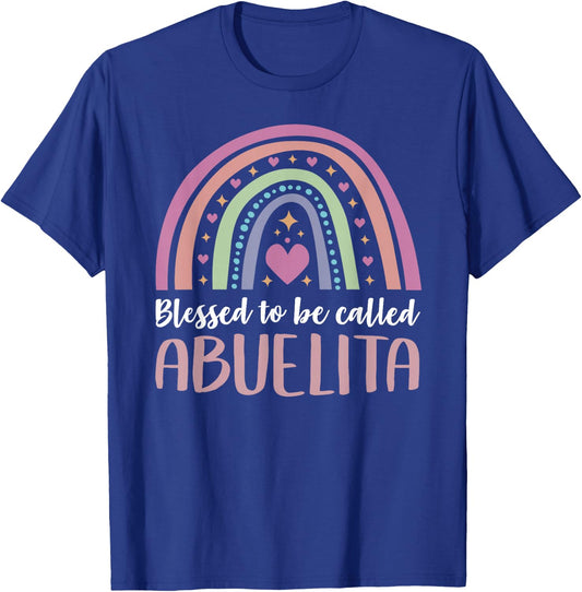Abuelita Shirt for Grandma Mothers Day Blessed Abuelita T-Shirt - T-Shirt | Royal