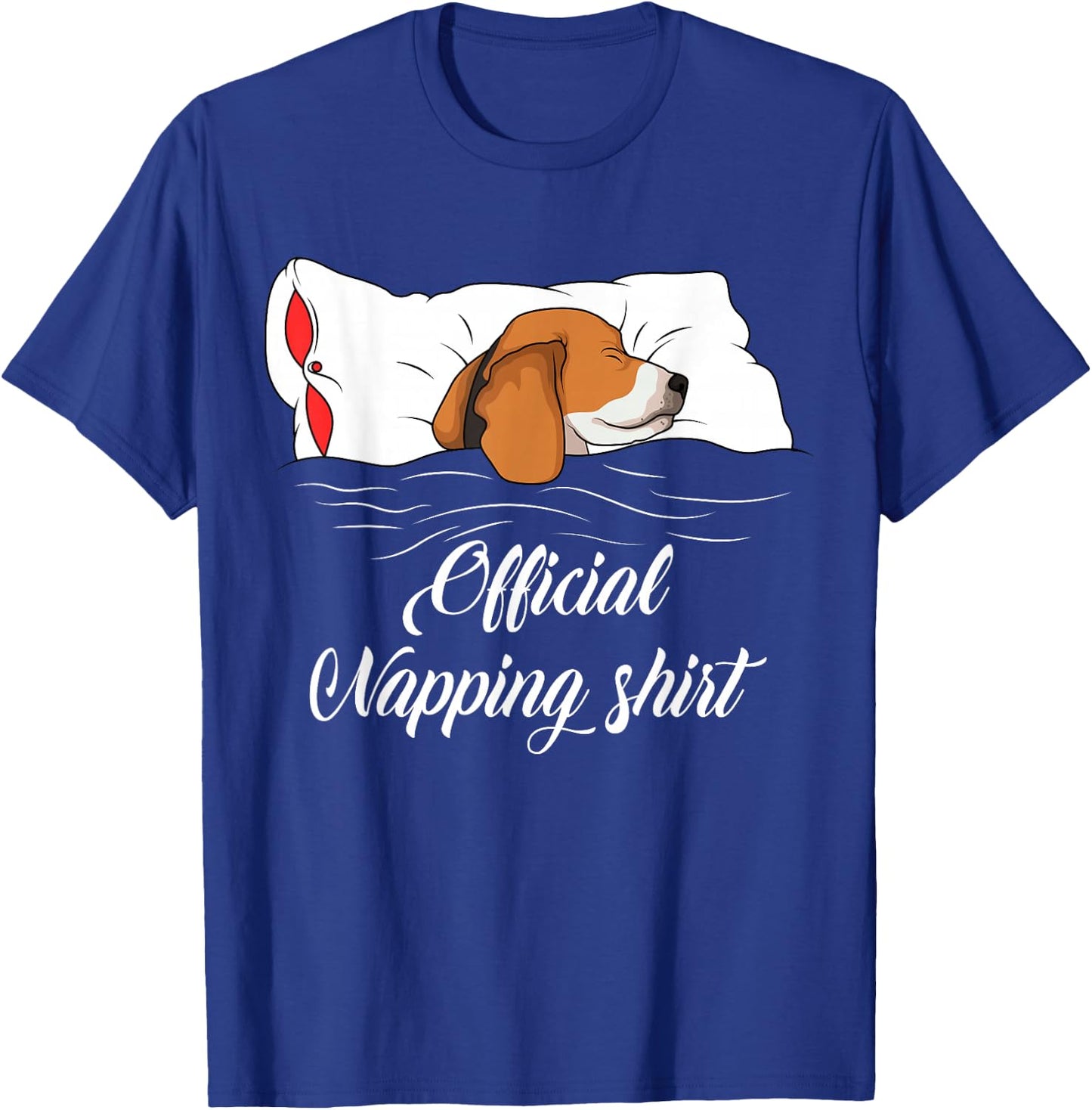 Sleeping Beagle Pyjamas Dog Lover Gift Official Napping T-Shirt - T-Shirt | Royal