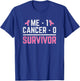 Me 1 Cancer 0 Survivor Breast Cancer Awareness Women T-Shirt - T-Shirt | Royal