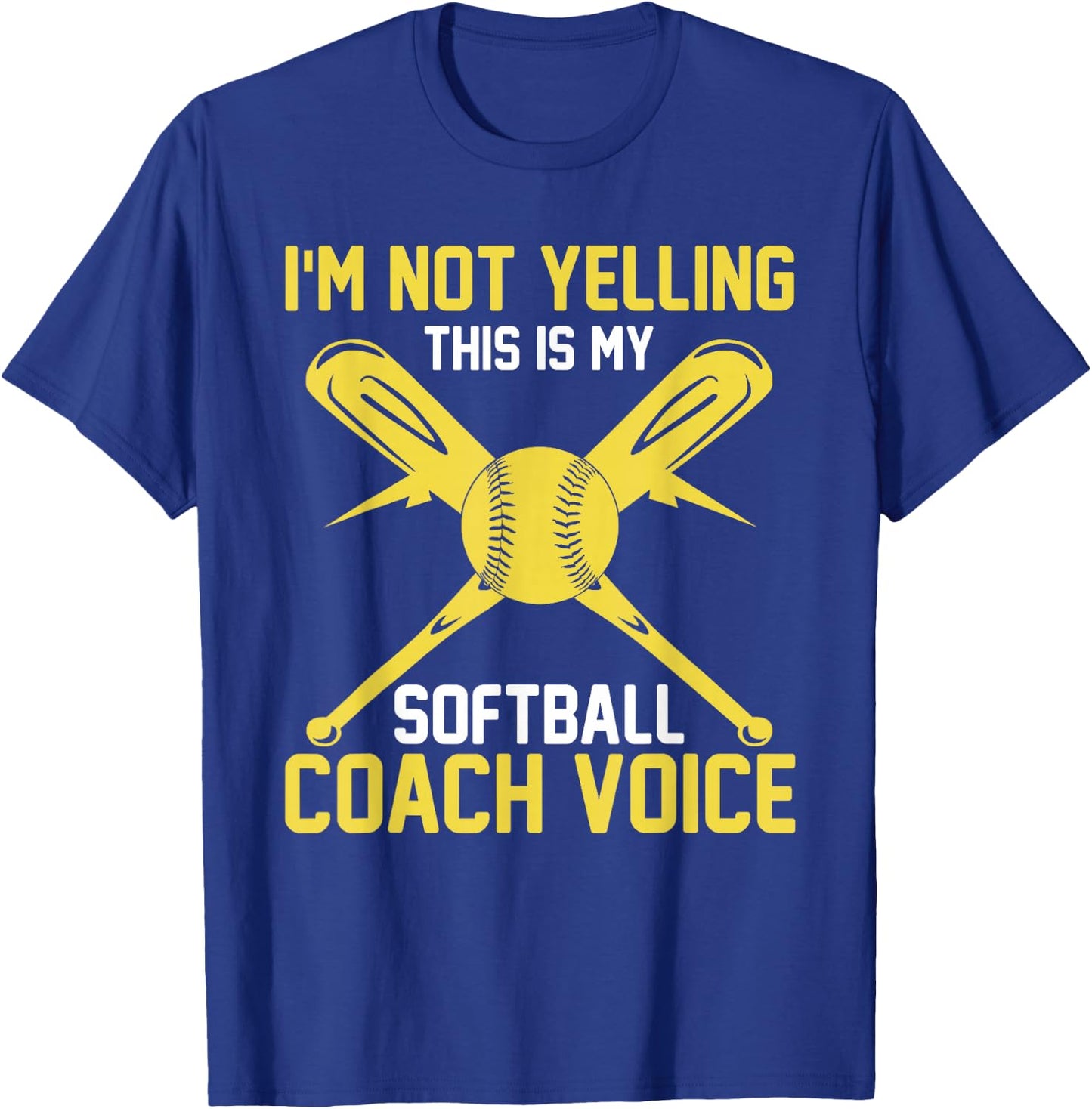 Softball Coaching Voice - Assistant Coach Softball T-Shirt - T-Shirt | Royal