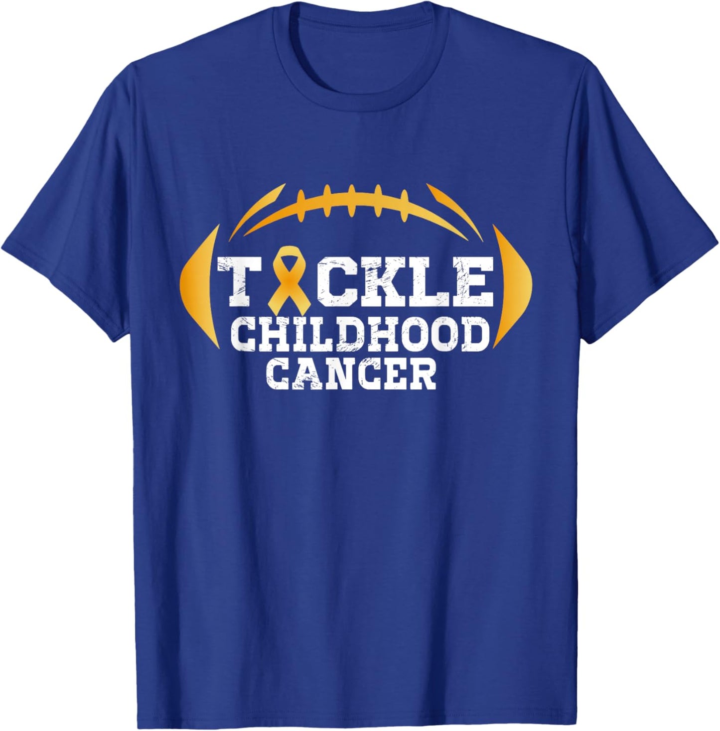 Childhood Tackle Football Childhood Cancer Awareness Women T-Shirt - T-Shirt | Royal