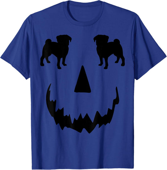 pumpkin Pug dog halloween T-Shirt - T-Shirt | Royal