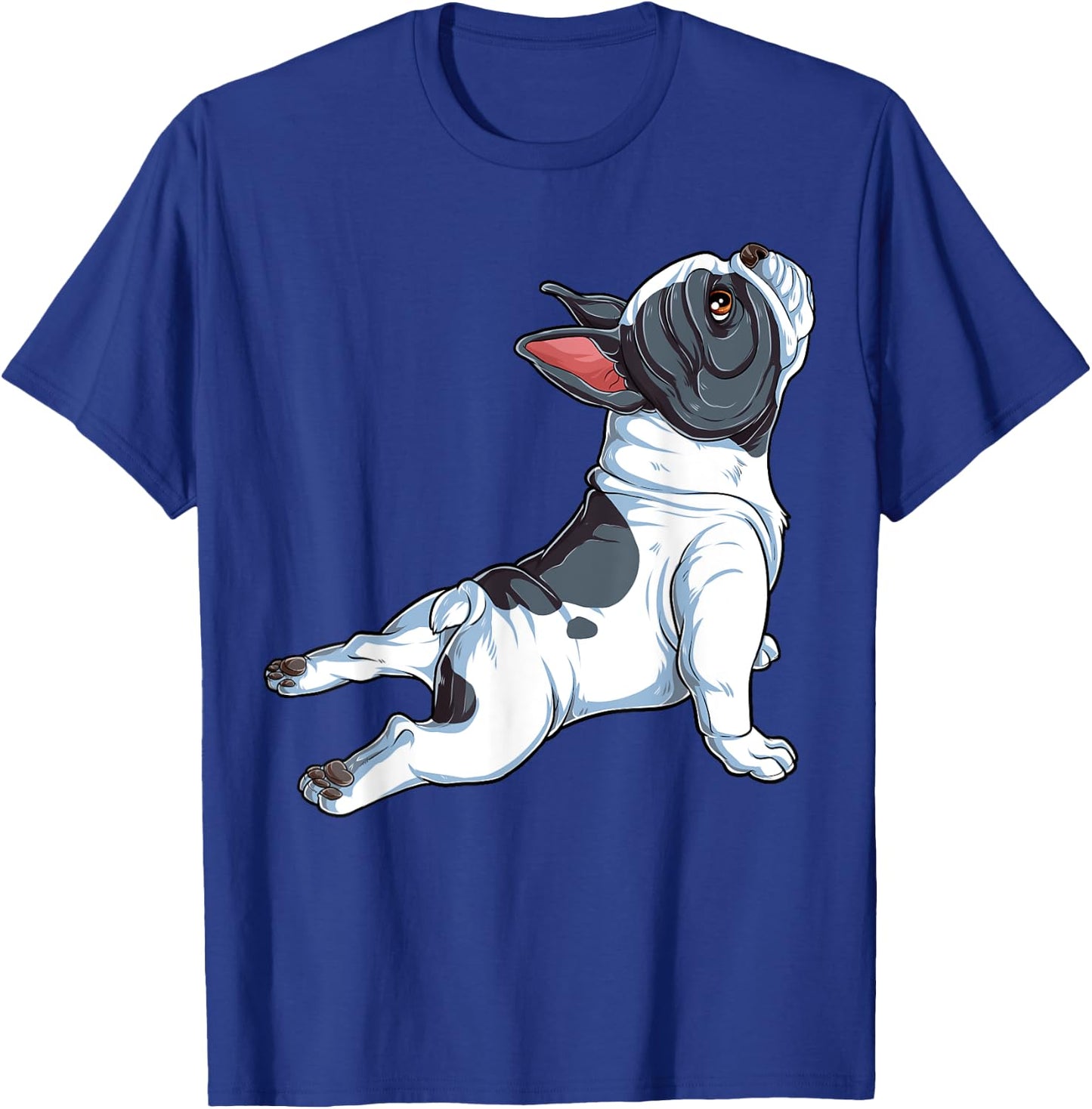 French Bulldog Yoga T shirt Frenchie Namaste Men Funny Gift T-Shirt - T-Shirt | Royal