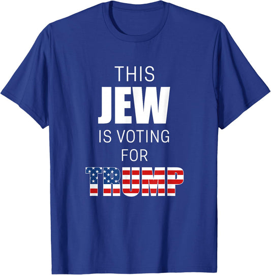 Jews for Trump 2020 Election President Jewish Conservative T-Shirt - T-Shirt | Royal
