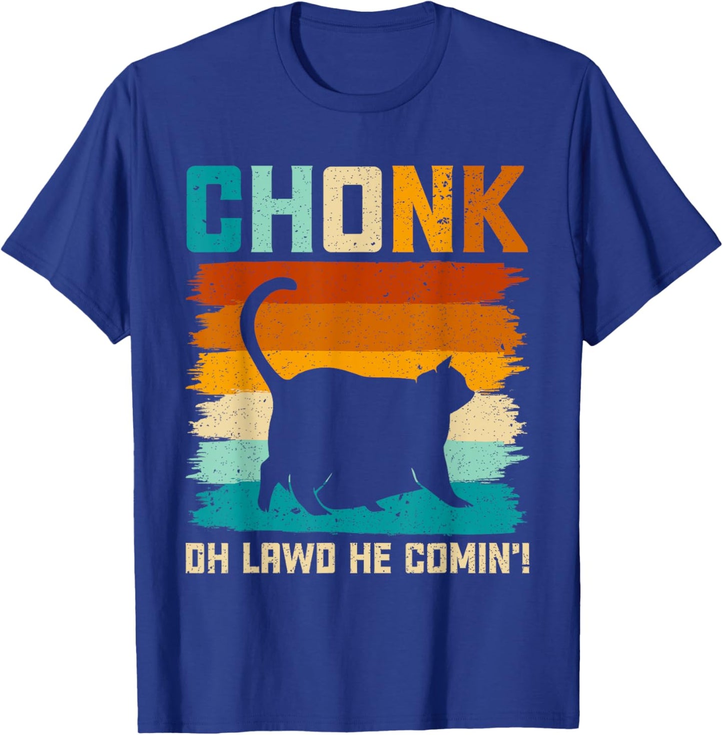 Chonk Cat Scale Meme Funny Retro Style Vintage Cats Memes Women Girls Kids T-Shirt - T-Shirt | Royal