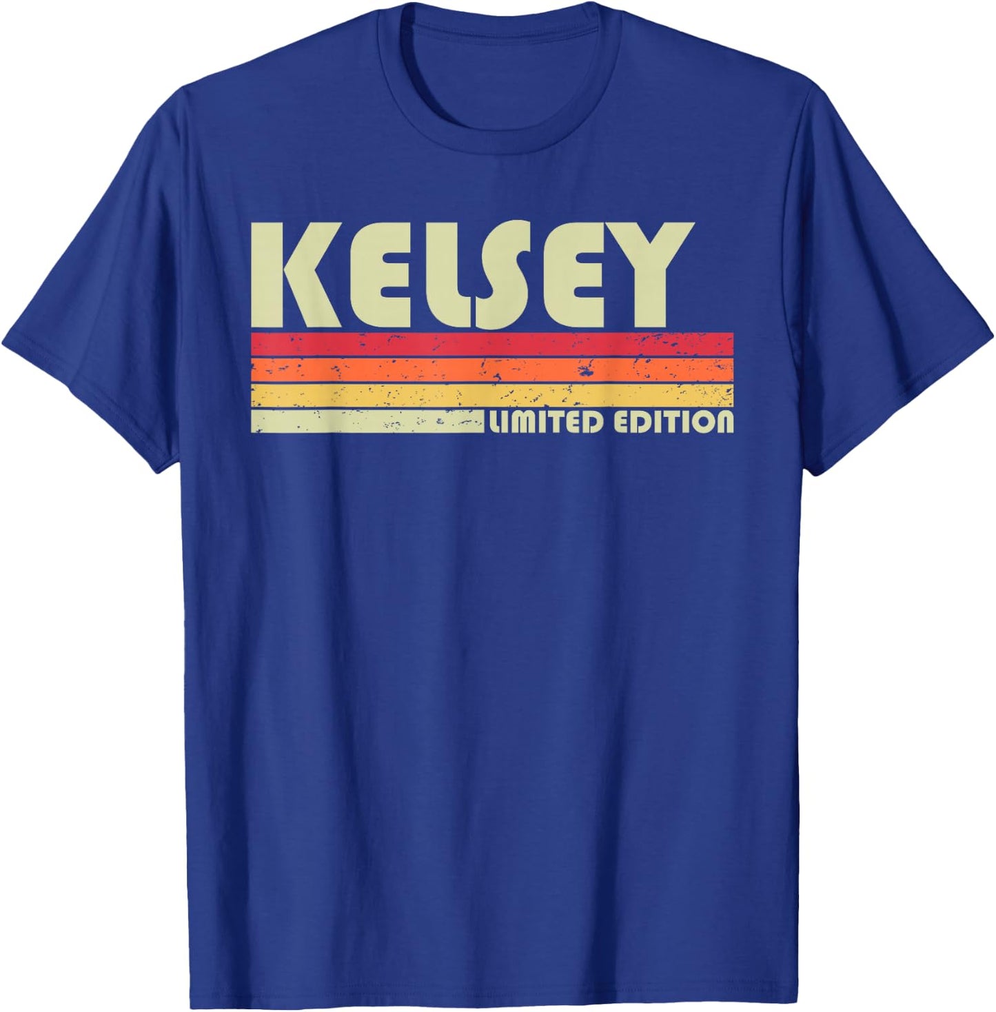 KELSEY Gift Name Personalized Retro Vintage 80s 90s Birthday T-Shirt - T-Shirt | Royal