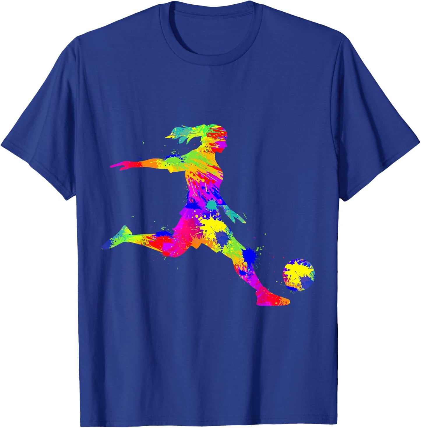 Soccer Girl Women Youth T-Shirt - T-Shirt | Royal