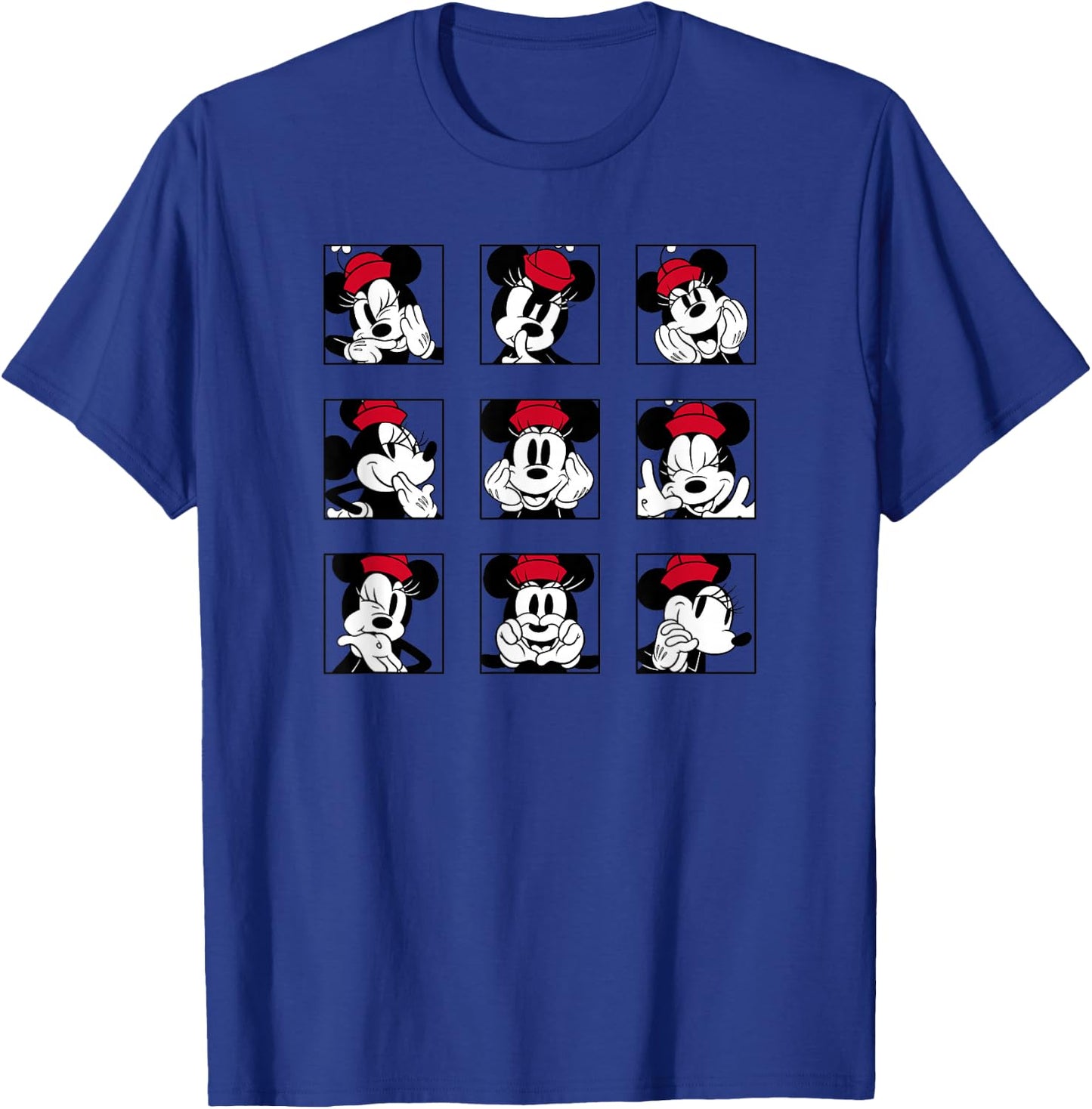 Disney Mickey And Friends Classic Minnie Expressions Box Up T-Shirt - T-Shirt | Royal