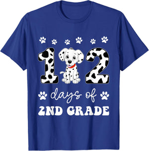 102 Day Of 2nd Grade 100 Days Smarter Dalmatian Dog Lovers Women Girls Kids T-Shirt - T-Shirt | Royal