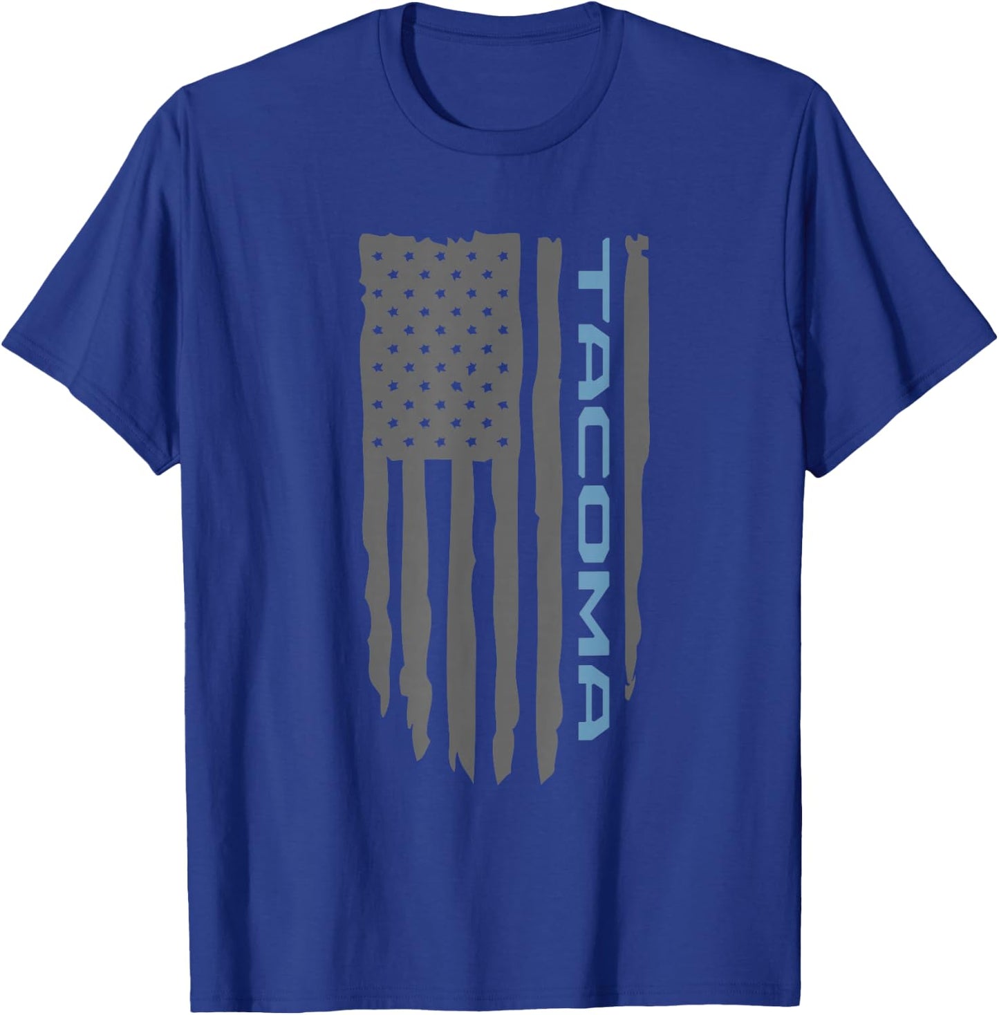 Wandering Wheels Tacoma PreRunner American Flag Shirt T-Shirt - T-Shirt | Royal