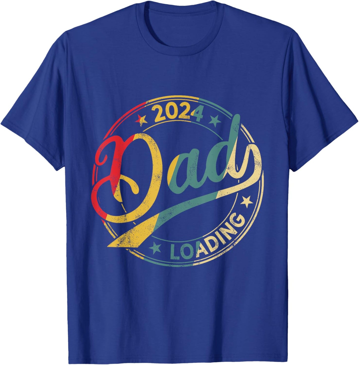 Dad 2024 loading T-Shirt - T-Shirt | Royal